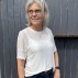 Bluse / T-shirt "KonstansiaSZ" hvid m/ hul mønster - Saint Tropez