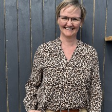 Bluse "EdaSZ" leopard mønster - Saint Tropez