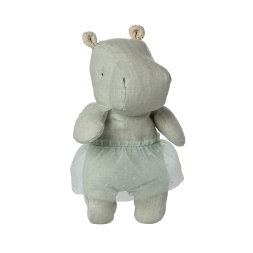 Flodhest m/ tylskørt "Safari Friends" mint - Maileg H: 23
