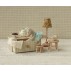 Dansemus i daybed i blåt dansetøj - Maileg - Lillesøster