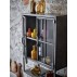 Skab "Sindre" sort metal m/ låger hylde - Bloomingville H: 61
