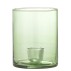 Stage "Juline" i grønt glas t/ bedelys - Bloomingville - H: 12,5