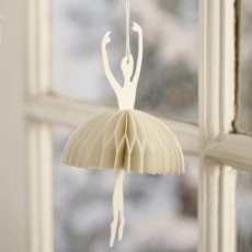Papirklip t/ ophæng ballerina hvid - Ib Laursen H: 14