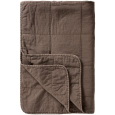 Quilt / Vattæppe gråbrun - Ib Laursen 130x180