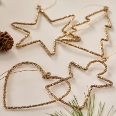 Julepynt m/ glitter - Ib Laursen - vælg ml. 4 forsk.