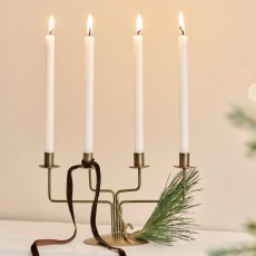 Stage t/ 4 kertelys "Stylish Christmas" messingfinish - Ib Laursen H: 21