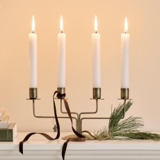 Stage t/ 4 kronelys "Stylish Christmas" messingfinish - Ib Laursen