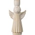 Stage engel t/ kronelys råhvid - Ib Laursen - H: 16,5 cm
