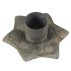 Stage stjerne t/ kronelys zinkfinish - Ib Laursen Ø: 6,5 cm