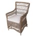 Stol af rattan m/ hynde - Ib Laursen