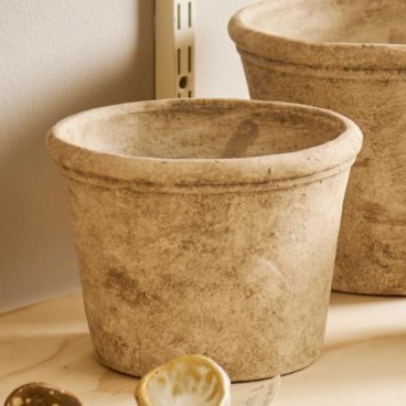 Skjuler lys sand "Athen" m/ rillet kant - Ib Laursen H:15