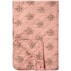 Quilt / vattæppe rosa m/ mørkegråt mønster - Ib Laursen 130x180