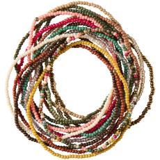 Armbånd m/ glasperler - Ib Laursen - Pk. m/ 15 stk.
