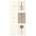 Dobbeltkort m/ blomstermotiver - Ib Laursen - 3 stk.