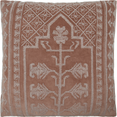 Pudebetræk rosabrun m/ broderi "HDEdda" - House Doctor 50x50