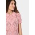 Cardigan "KimberleySZ" kortærmet i rosa m/ røde nistre - Saint Tropez