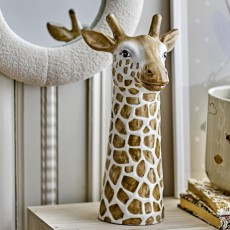 Vase deko "Alazar" Brun / råhvid giraf - Bloomingville H: 32,5