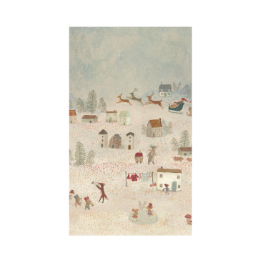 Gavepapir "Santa is coming" - Maileg 10 mtr.