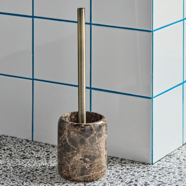 Toiletbørste brun marmor "HDAble" - House Doctor H: 36