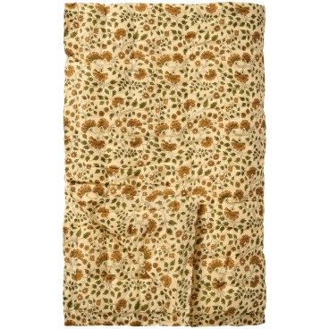 Bomulds Quilt / Vattæppe "Celina" m/ bladmønster - Ib Laursen 130x170