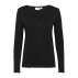 Bluse sort m/ lange ærmer og v/ hals "MilaSZ" LS-V - Saint Tropez