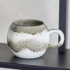 Krus m/ hank "Paula" råhvid og grå - Bloomingville