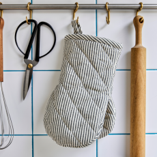 Grillhandsker "HDChef" m/ mørkegrå striber - House Doctor sæt á 2 stk.