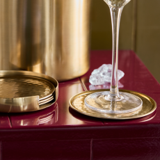 Coasters / glasbrikker "HDHammer" messing finish - House Doctor 4 stk.