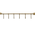 Stang m/ 6 kroge "HDHooks" m/ messing finish - House Doctor L: 60,5