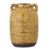Vase / krukke "Rijad" karrygul m/ mønster - Bloomingville H: 25,5