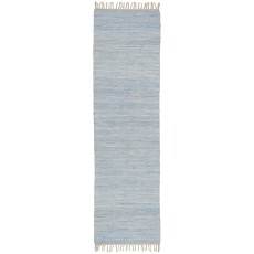 Løber / kludetæppe lyseblå - Ib Laursen - Ca. 60x250