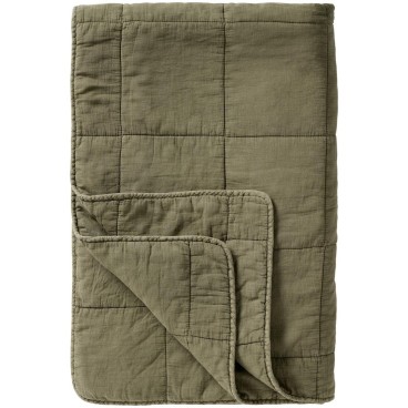 Quilt / Vattæppe Vintage "eucalyptus grøn" - Ib Laursen 130x180