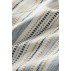 Viskestykke "Celine" hvid m/ blåt og beige indvævede striber - Ib Laursen 50x70