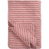 Quilt / Vattæppe sandfarvet m/ røde striber - Ib Laursen 130x180