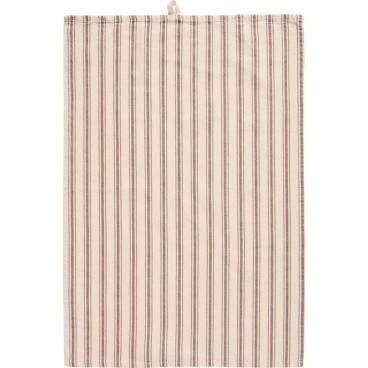 Viskestykke "Erling" m/ brune smalle og brede striber - Ib Laursen 50x70