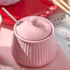 Sukkerskål "Mynte" rosa - Ib Laursen H: 9,5