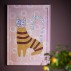 Illustration m/ ramme "Missy " rosa - Bloomingville 40x56