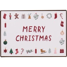 Metalskilt "Merry Christmas" m/ juelikoner - Ib Laursen