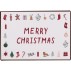 Metalskilt "Merry Christmas" m/ juelikoner - Ib Laursen