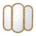 Spejl "Cardiz" natur rattan - Bloomingville 80x80