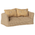 Miniature sofa m/ blå striber - Maileg