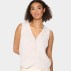 Vest "XenyaSZ" beige strik m/ knapper - Saint Tropez