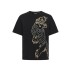 T-shirt "NildaSZ" sort m/ tiger af perler - Saint Tropez