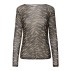 Bluse "ZulvirSZ" sort/brun m/ dyreprint - Saint Tropez