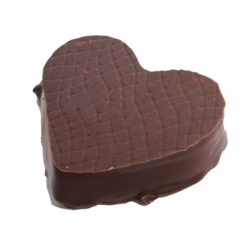 Marcipanhjerte m/ mørk chokolade "Jeg elsker dig" - Cocoture 45 g