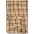 Quilt / Vattæppe m/ brunt ternet mønster - Ib Laursen 130x180