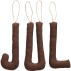 "Jul" bogstaver brune t/ ophæng - Ib Laursen