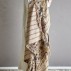 Plaid "Eydis" Natur m/ blomster og striber - Bloomingville 130x160