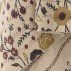 Plaid "Eydis" Natur m/ blomster og striber - Bloomingville 130x160