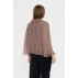 Bluse "NuriSZ" nougat brun m/ bindebånd - Saint Tropez